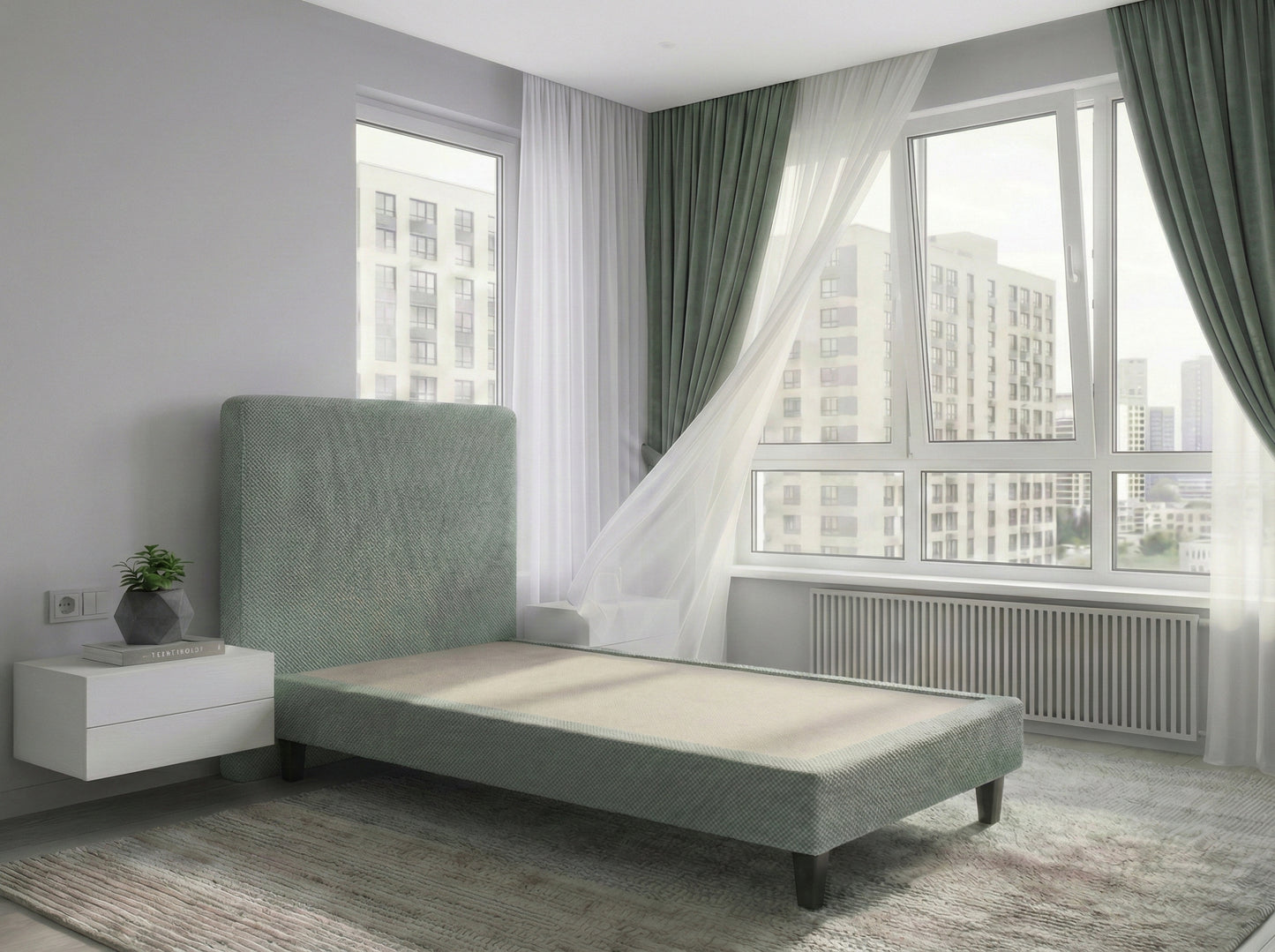 Pat Milano Premium din Lemn Masiv – 90×200 cm