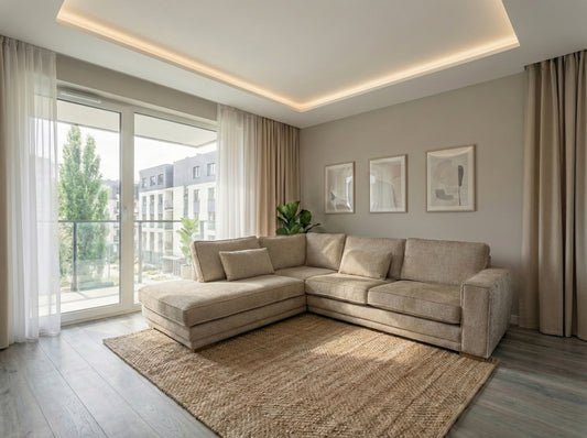 Colțar Nero Bej Nisipiu