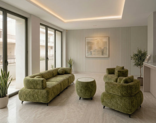 Canapea Madeira 3 locuri Verde mușchi