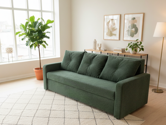 Canapea extensibilă Tokyo Verde Vintage
