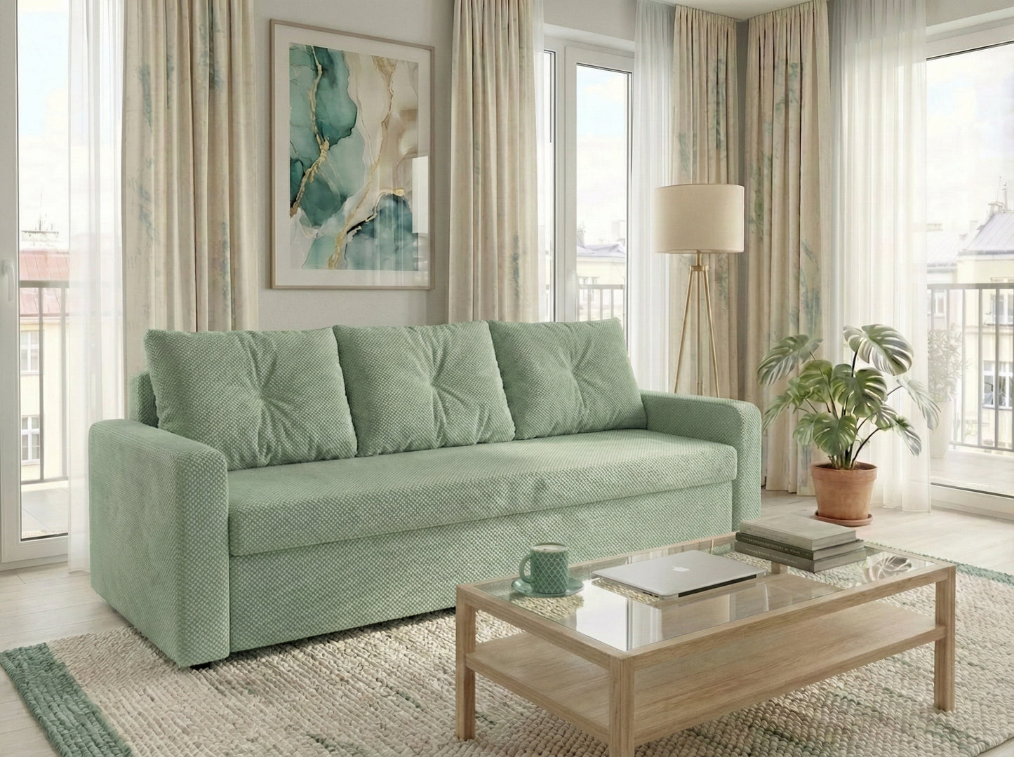 Canapea extensibilă Tokyo Jade