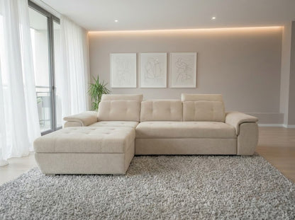 Colțar Extensibil Valencia Classic Crem