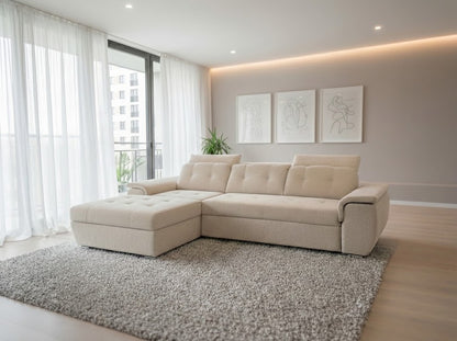 Colțar Extensibil Valencia Classic Crem