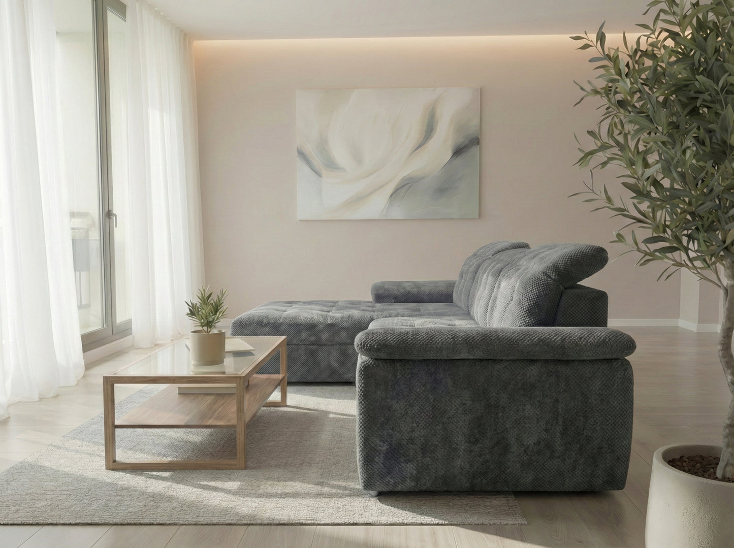 Colțar Extensibil Valencia Classic – Gri