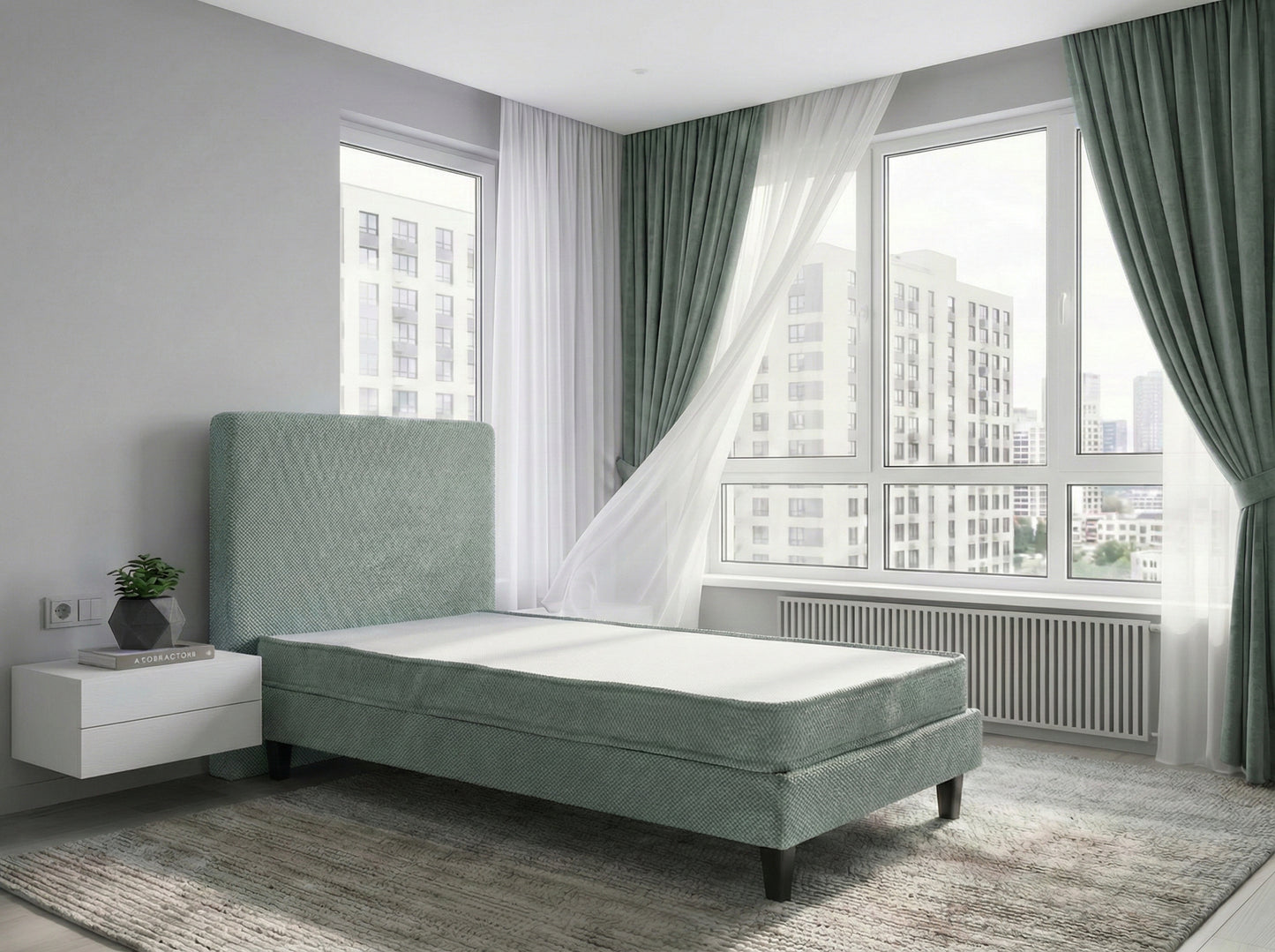 Pat Milano Premium din Lemn Masiv – 90×200 cm