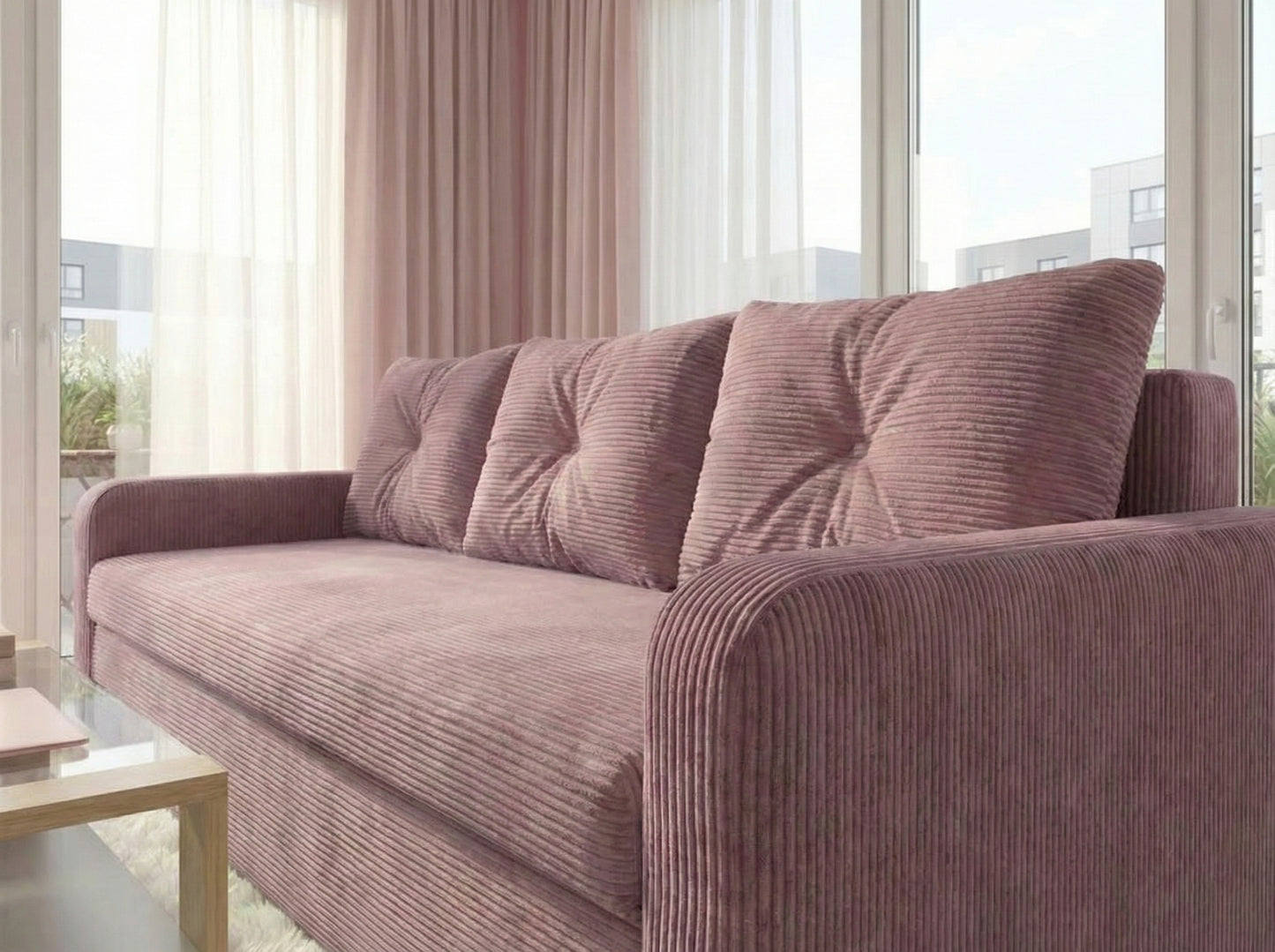 Canapea extensibilă Tokyo Roz Vintage