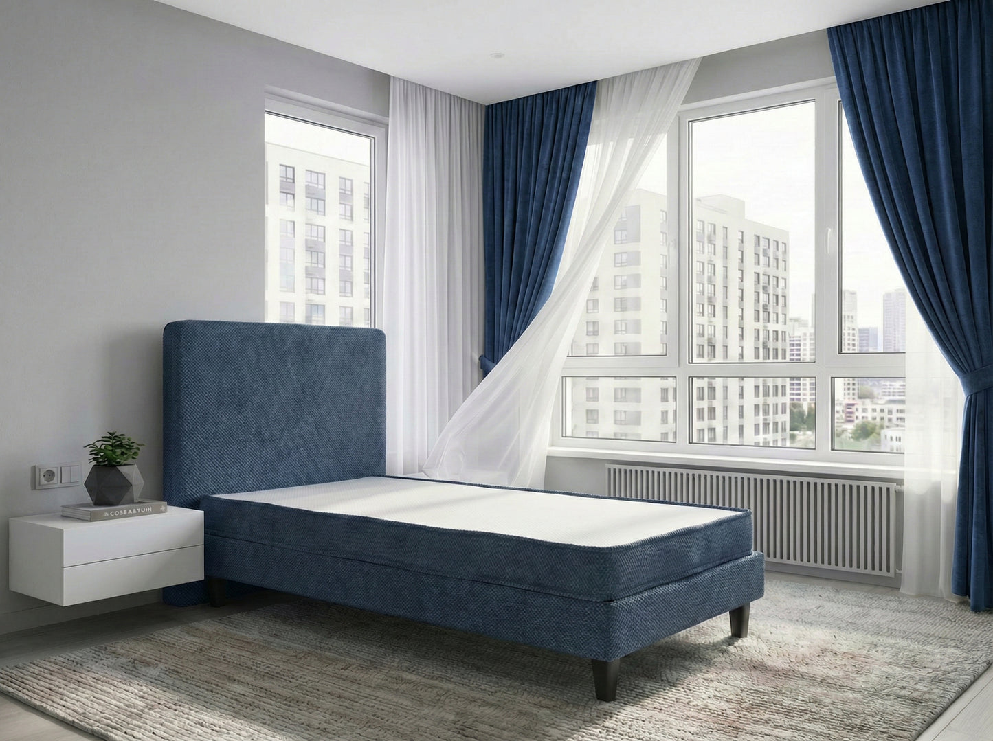 Pat Milano Premium din Lemn Masiv – 90×200 cm