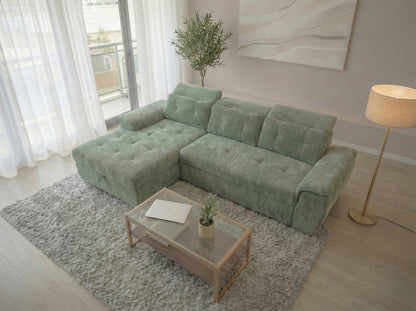 Colțar Extensibil Valencia Classic Jade Verde