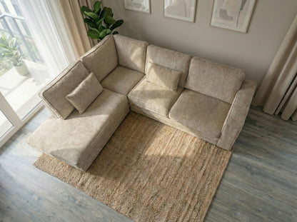 Colțar Nero  Bej Nisipiu