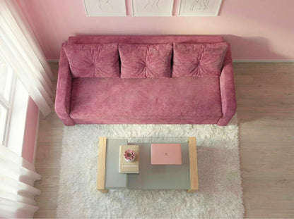 Canapea extensibilă Tokyo Roz Vintage