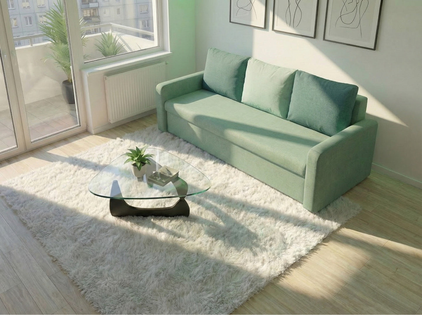 Canapea extensibilă Tokyo Verde Menta