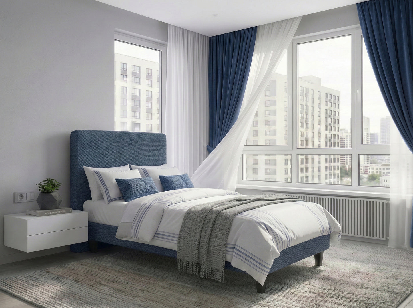 Pat Milano Premium din Lemn Masiv – 90×200 cm