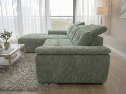 Colțar Extensibil Valencia Classic Jade Verde