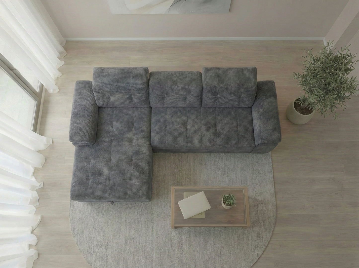 Colțar Extensibil Valencia Classic – Gri