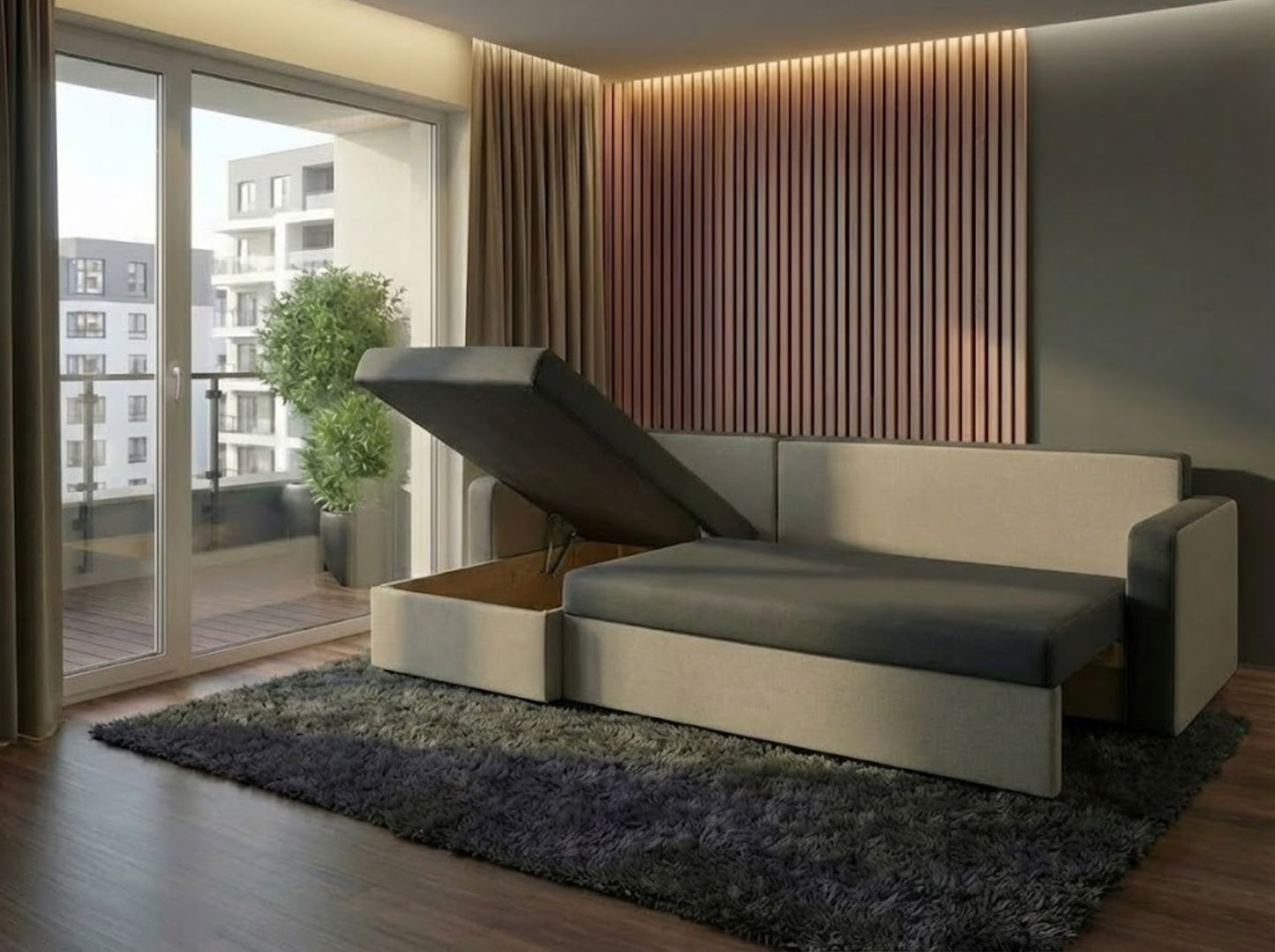 Colțar extensibil Tokyo Gri