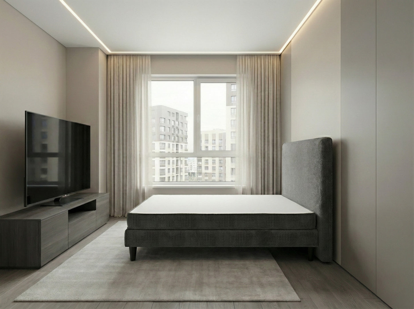 Pat Milano Premium din Lemn Masiv – 140×200 cm