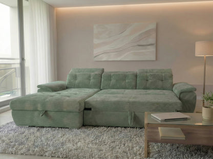 Colțar Extensibil Valencia Classic Jade Verde