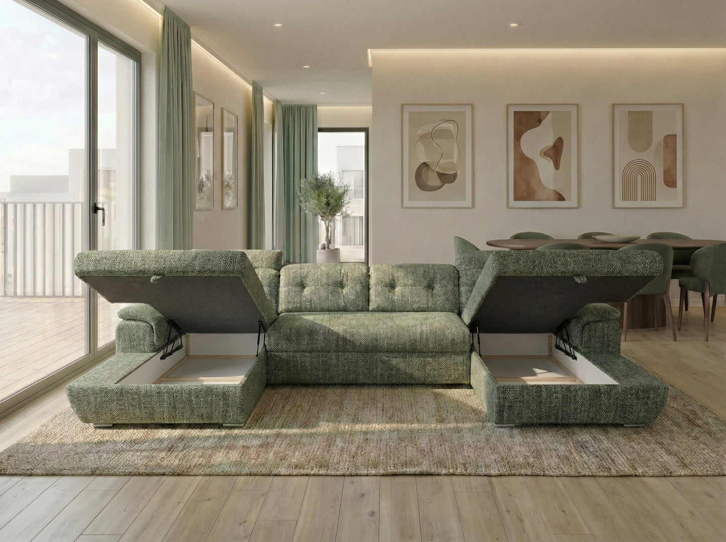 Valencia Max verde tricotat