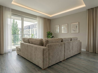 Colțar Nero  Bej Nisipiu