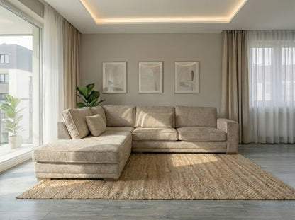 Colțar Nero  Bej Nisipiu