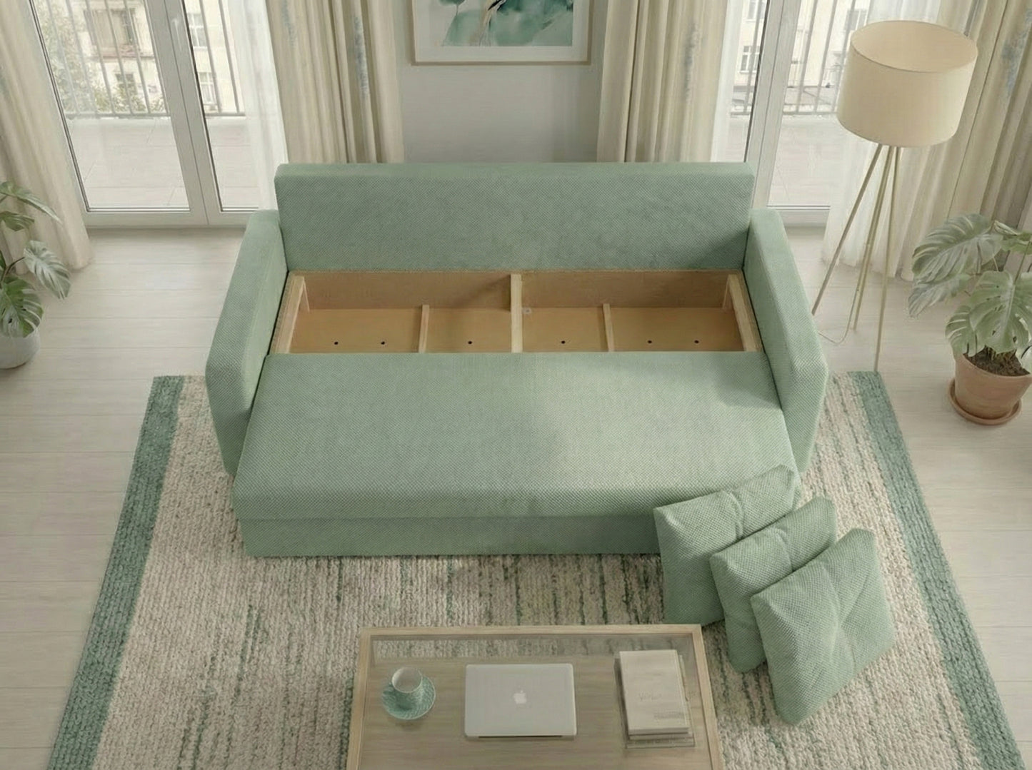 Canapea extensibilă Tokyo Jade