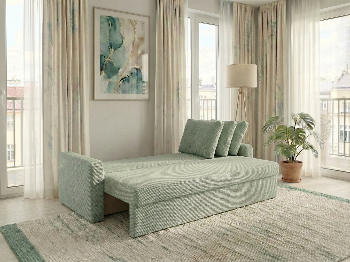 Canapea extensibilă Tokyo Jade