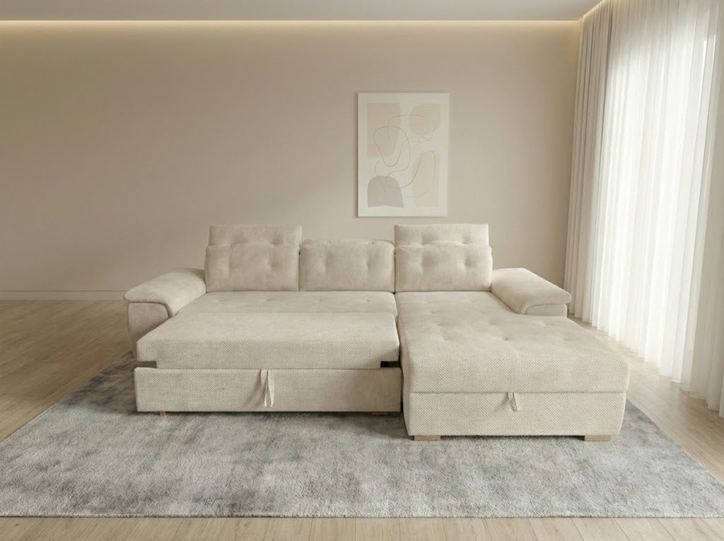 Colțar Extensibil Valencia Classic Crem