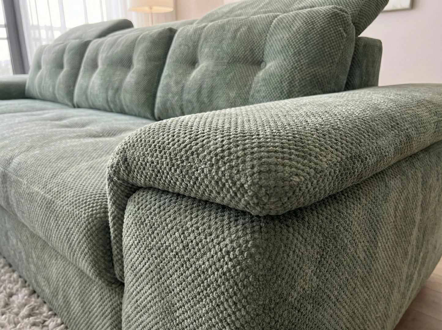 Colțar Extensibil Valencia Classic Jade Verde