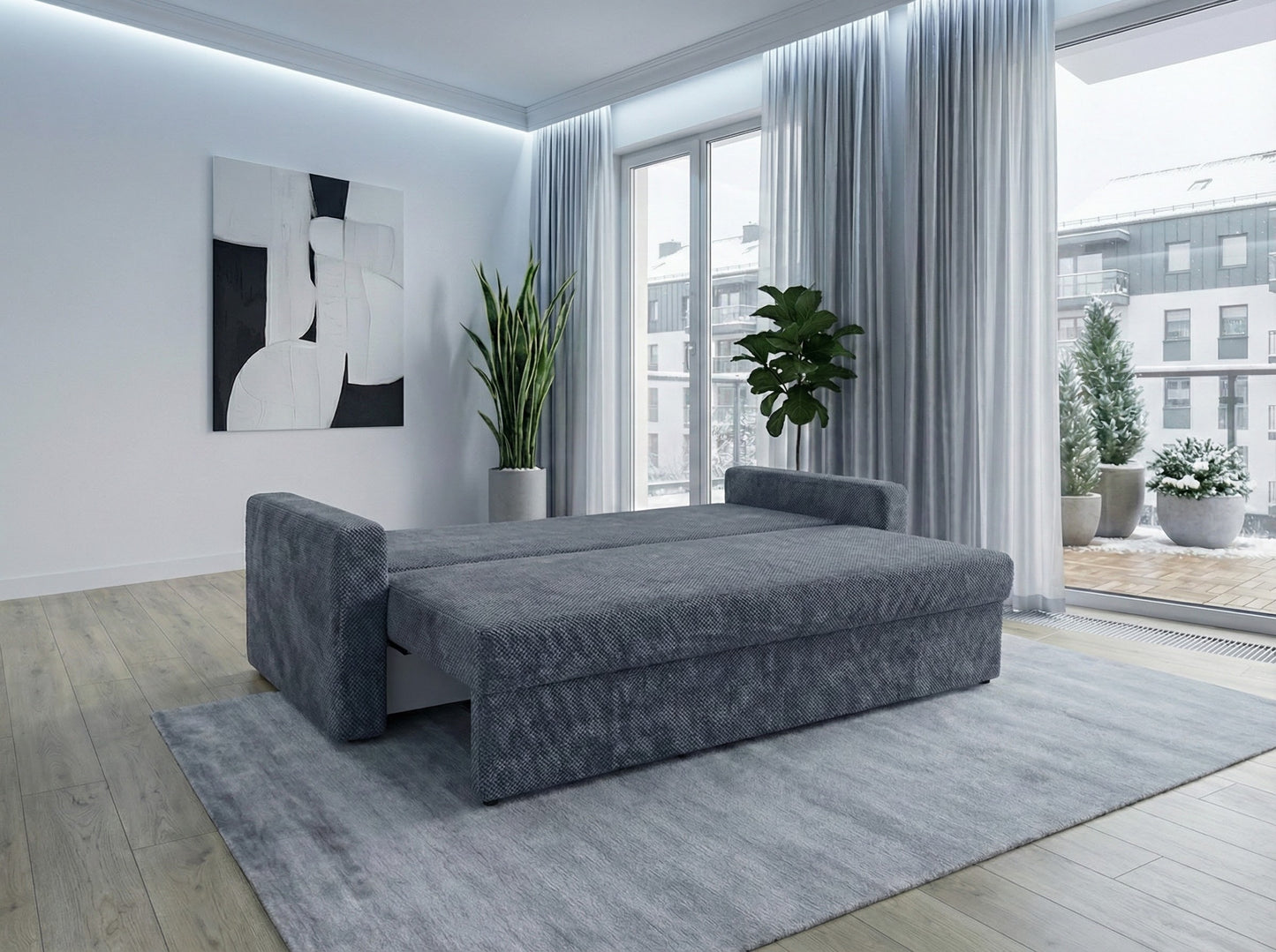 Canapea extensibilă Tokyo Antracit