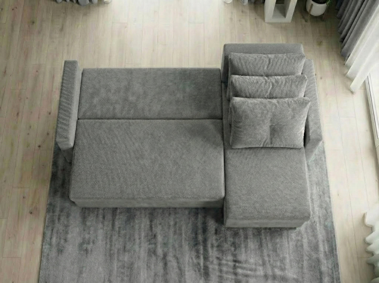 Colțar extensibil Tokyo Antracit