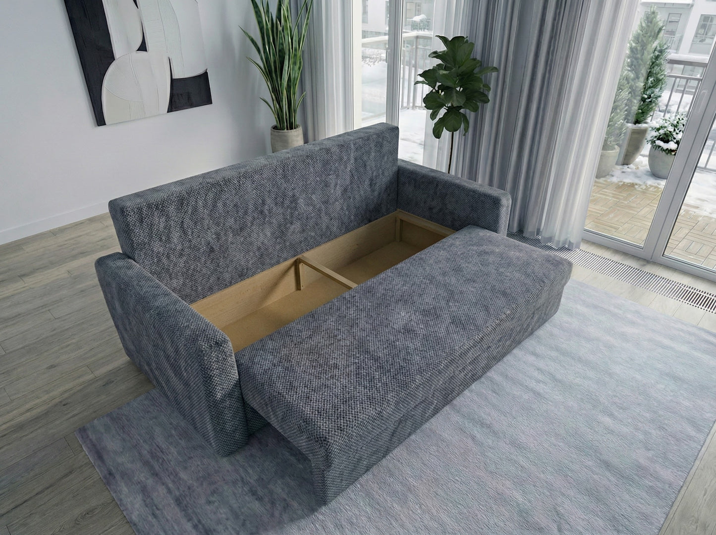 Canapea extensibilă Tokyo Antracit