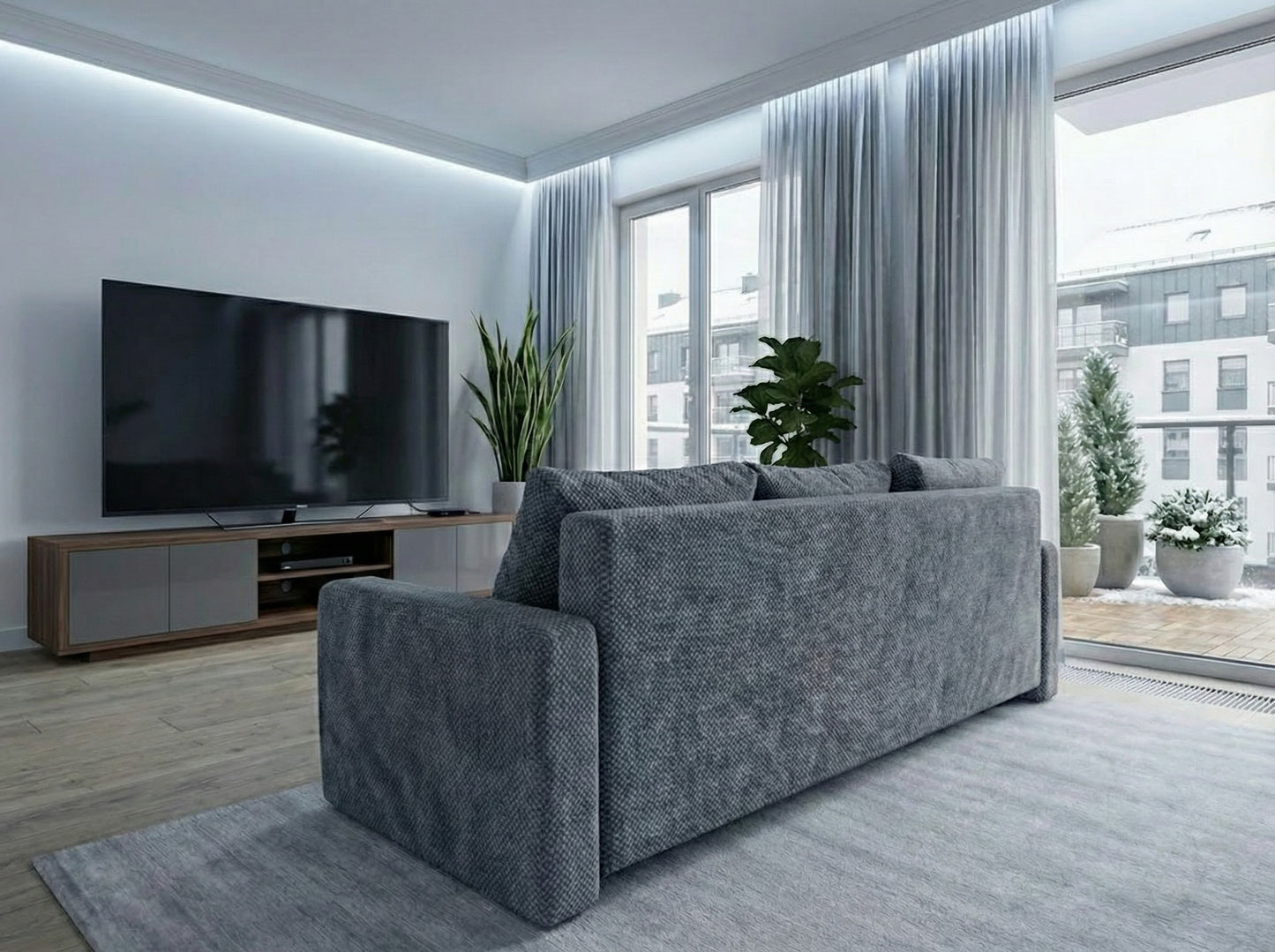 Canapea extensibilă Tokyo Antracit