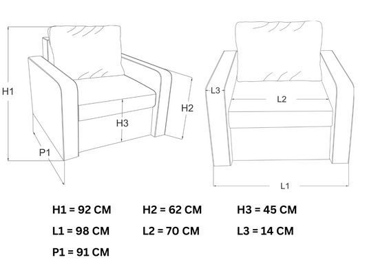 Fotoliu Tokyo Verde Menta