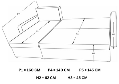 Colțar extensibil Tokyo Maro Inchis