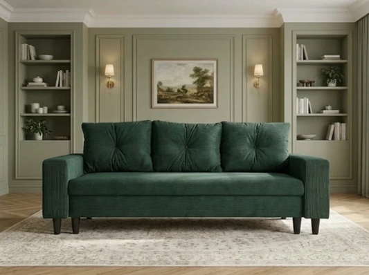 Canapea extensibilă Easy Verde Smarald