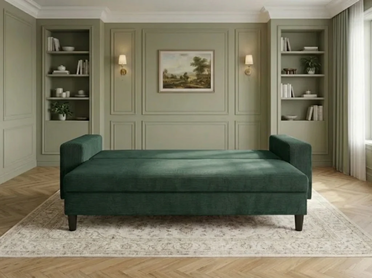 Canapea extensibilă Easy Verde Smarald