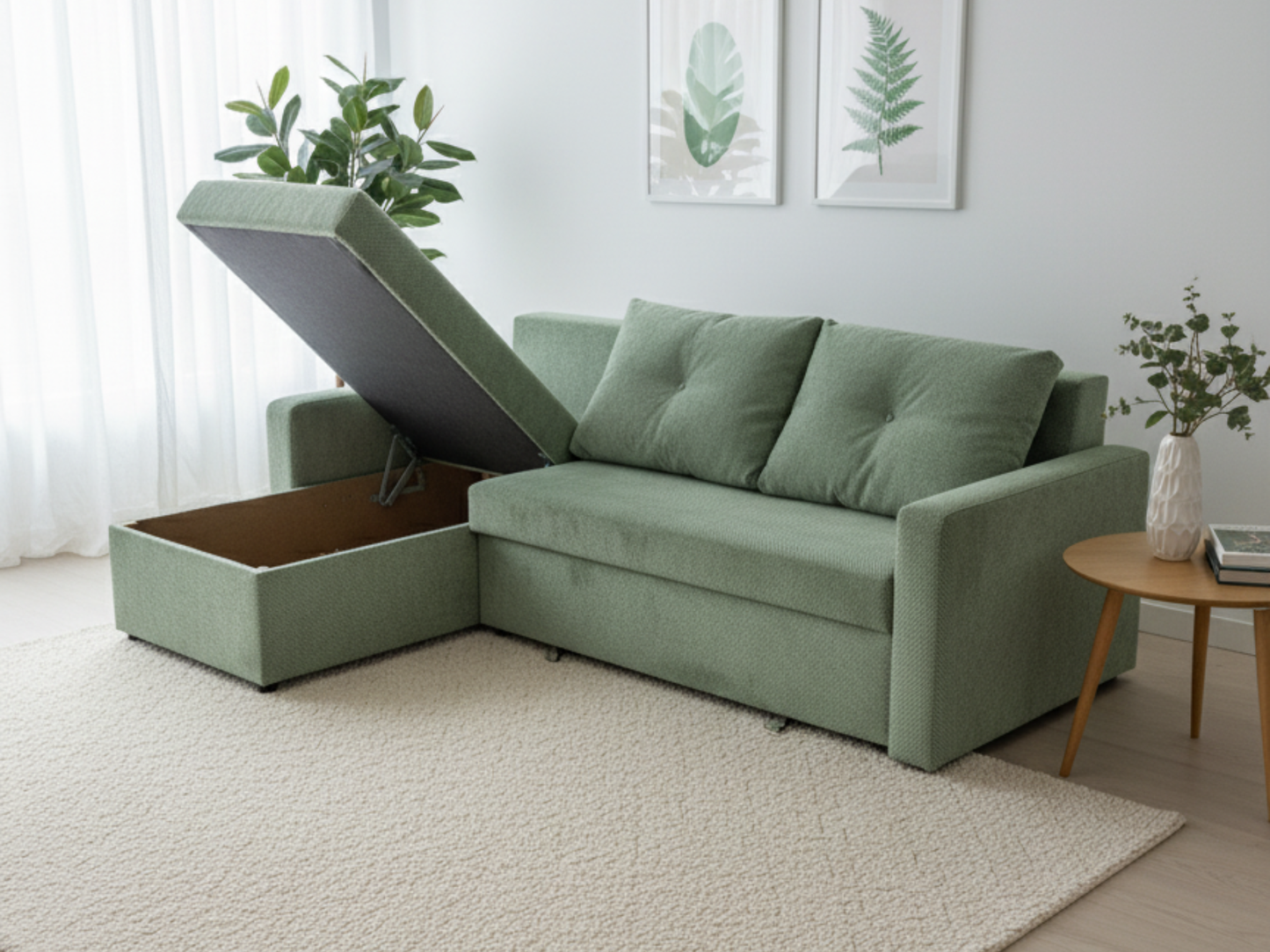 Tokyo Jade kihúzható sarokkanapé