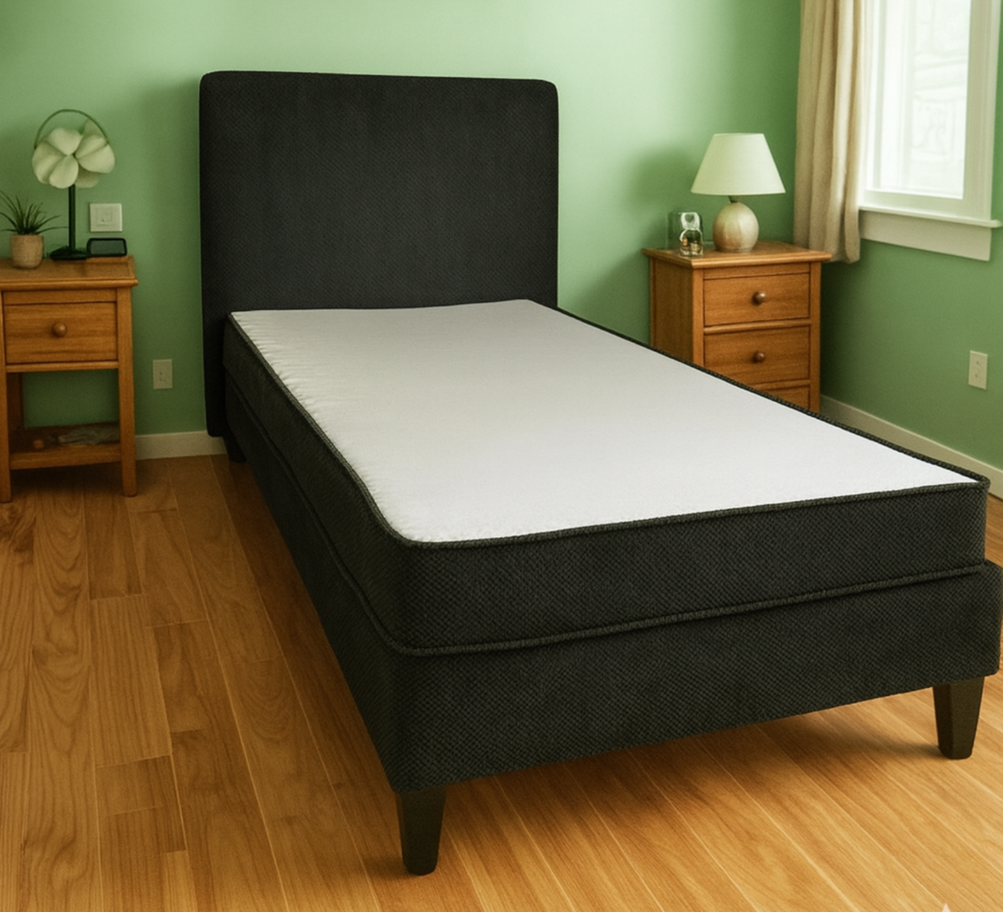 Pat Milano Premium din Lemn Masiv – 90×200 cm