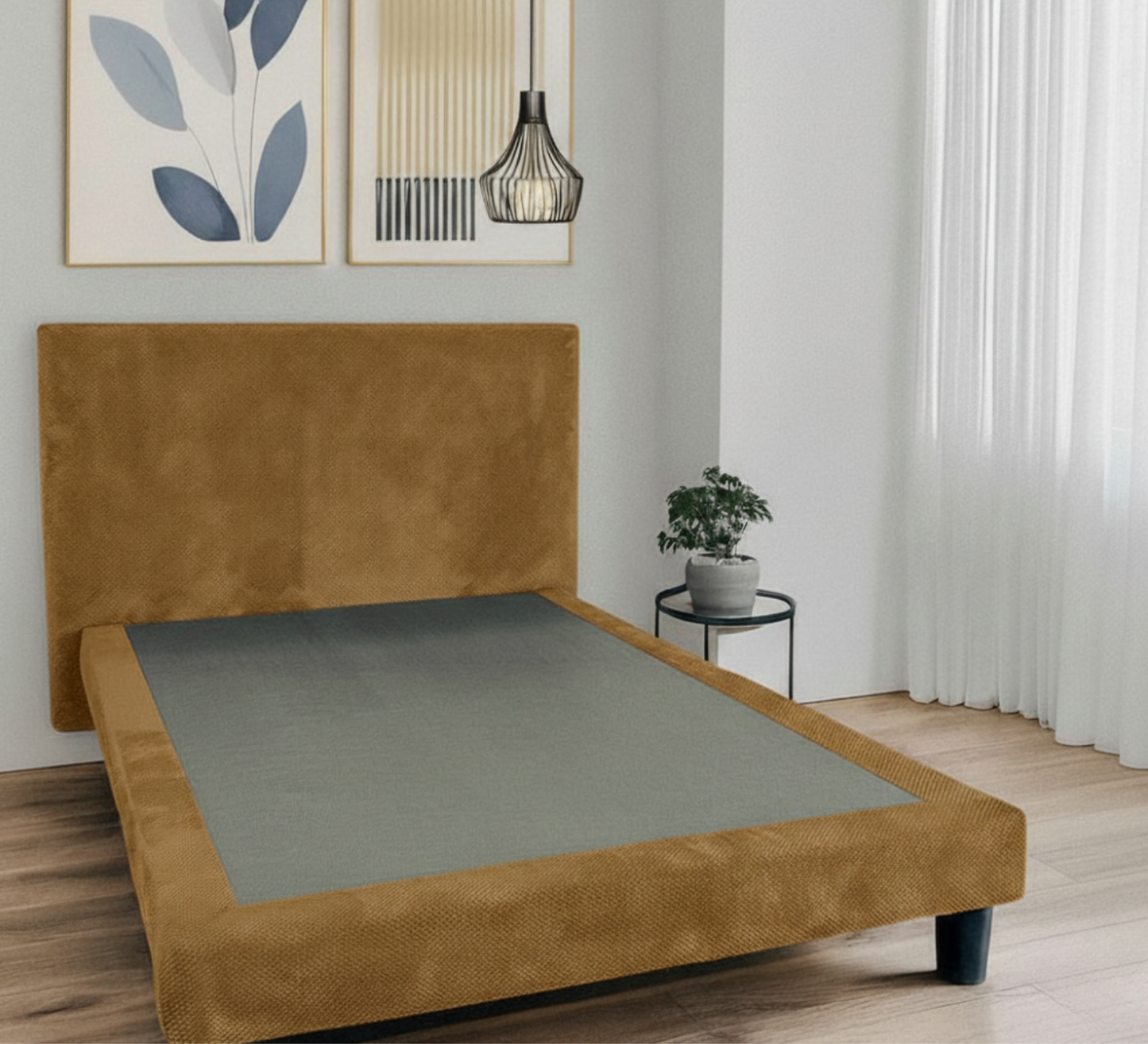 Pat Milano Premium din Lemn Masiv – 140×200 cm
