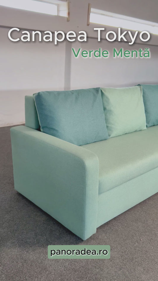 Tokiói mentazöld kanapéágy