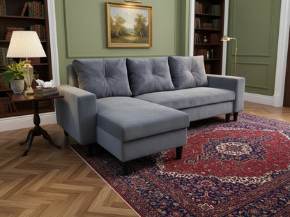 Easy Anthracite Extendable Corner Sofa