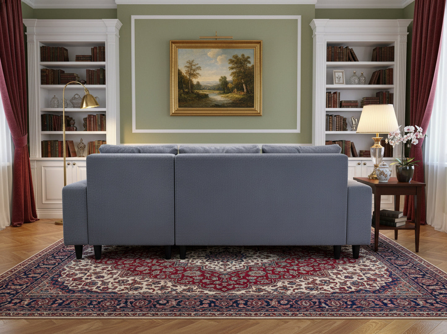 Easy Anthracite Extendable Corner Sofa