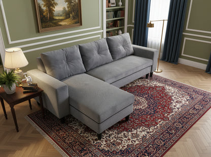 Easy Anthracite Extendable Corner Sofa